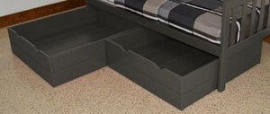 2 Piece Drawers Drawers Full / Graphite Paint