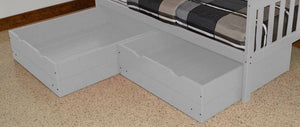 2 Piece Drawers Drawers Full / White Paint