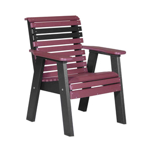 2ft and 4ft Plain Bench by LuxCraft Outdoor Glider 2ft / Cherrywood & Black