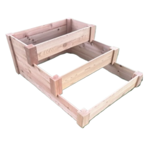 3 Tier Cedar Raised Garden Bed Porch Swing