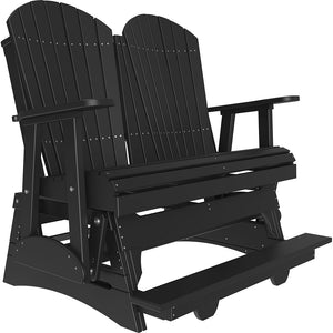 4' and 5' Adirondack Balcony Glider Outdoor Glider 4ft / Black