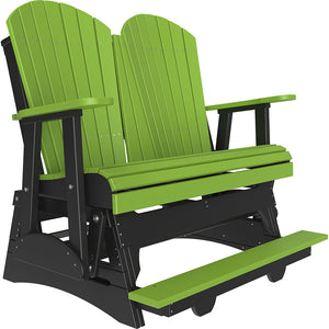 4' and 5' Adirondack Balcony Glider Outdoor Glider 4ft / Lime Green & Black