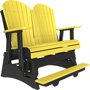 4' and 5' Adirondack Balcony Glider Outdoor Glider 4ft / Yellow & Black