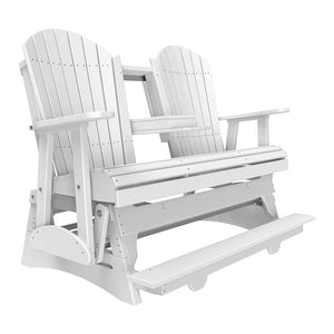 4' and 5' Adirondack Balcony Glider Outdoor Glider 5ft / White