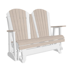 4 ft and 5ft Adirondack Glider Outdoor Glider 4ft / Birch & White