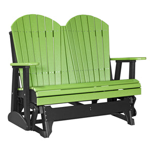 4 ft and 5ft Adirondack Glider Outdoor Glider 4ft / Lime Green & Black