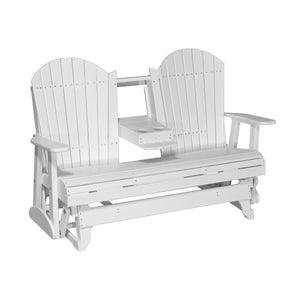 4 ft and 5ft Adirondack Glider Outdoor Glider 5ft / White