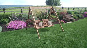 5’2x4 A-Frame Swing Stand for Two Chair Swings Garden Bench