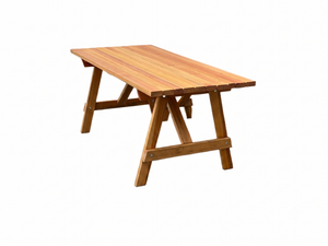 6' Picnic Table & Benches – Durable Outdoor Seating Picnic Bench 6' Picnic Table Only / Cedar Stain