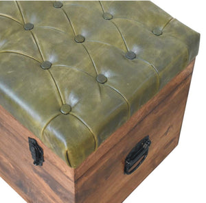 Roasted Almond Storage Trunk Bench Bench