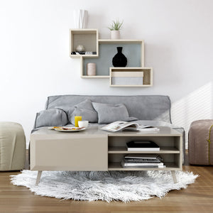 Altus 43" Coffee Table Gloss Grey Susan