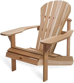 Athena Adirondack Cedar Patio Chair with Wide Arms Rest Adirondack