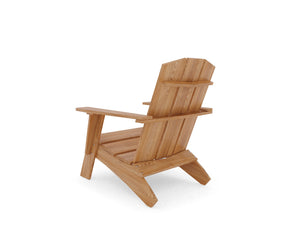 Aurele 3-Piece Teak Outdoor Adirondack Lounge Set Outdoor Lounge Set