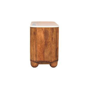Beaumont Marble Shoe Bench Bench