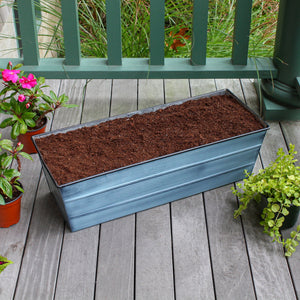 Bloom Box Garden Growing Kit, Medium White with Brackets for 2 x 6 Railings Achla Designs