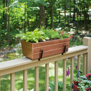 Bloom Box Garden Growing Kit with Brackets for 2 x 6 Railings Flower Box Brackets