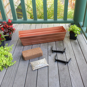 Small Bloom Box Garden Growing Kits – Wall and Clamp-On Bracket Options Achla Designs