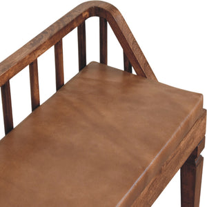 Bordeaux Leather Bench Bench
