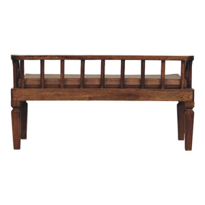 Bordeaux Leather Bench Bench