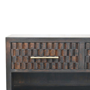 Cadiz Carved Shoe Storage Bench Bench