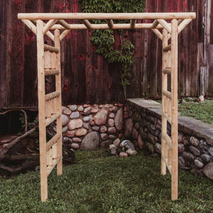 Cedar Log Arbor - Large Log Arbor