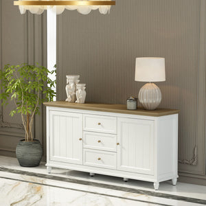 Chenon Sideboard - White & Brown Susan