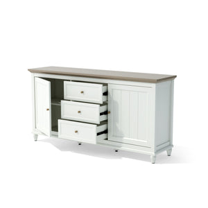 Chenon Sideboard - White & Brown Susan