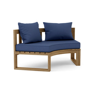 Circular Modular Deep Seating – Premium Teak Comfort Meets Custom Style Susan
