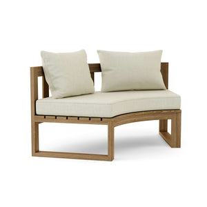 Circular Modular Deep Seating – Premium Teak Comfort Meets Custom Style Susan