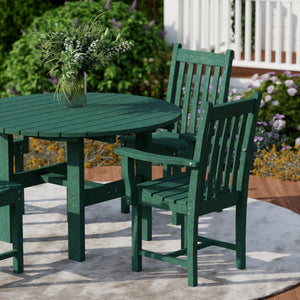Classic 5-Piece 46" Round Dining Set with Dining Chairs Dining Set