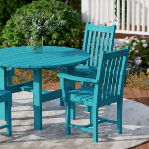 Classic 5-Piece 46" Round Dining Set with Dining Chairs Dining Set