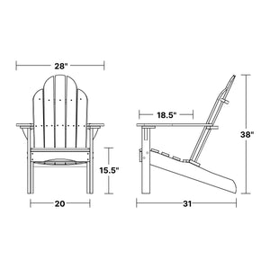 Classic Adirondack Chair Outdoor Chair