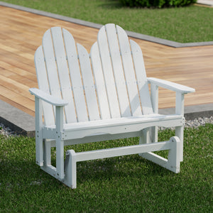 Classic Adirondack Glider Outdoor Glider