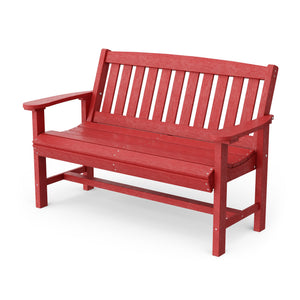 Classic Mission Bench Garden Bench Cardinal Red