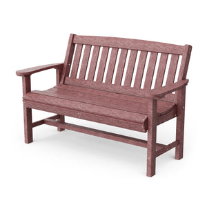 Classic Mission Bench Garden Bench Cherry Wood