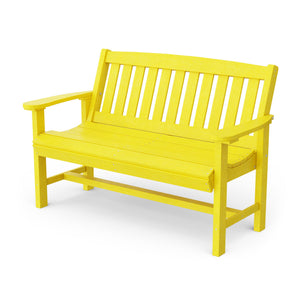Classic Mission Bench Garden Bench Lemon Yellow