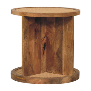 Close-knit Corner End Table Bench