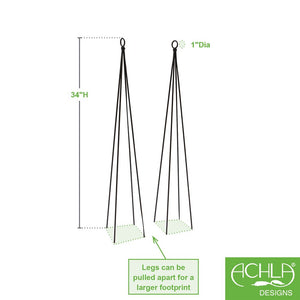 Quilt Block-Circles Wall Trellis Panels (3 panels) & Diagonals Wall Trellis Panels (4 panels) Achla Designs