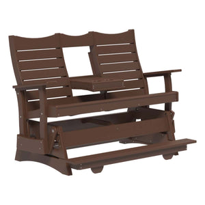 Contour Balcony Glider Porch Swing 5ft / Chestnut Brown
