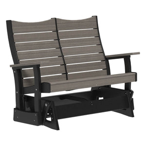 Contour Glider Porch Swing 4ft / Dove Gray & Black