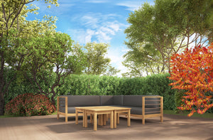 Dionne Square Teak Outdoor Side Table Outdoor Table