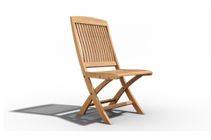 Florence 9-Piece Rectangular Teak Outdoor Dining Set with Extendable Table and Folding Chairs Outdoor Dining Set