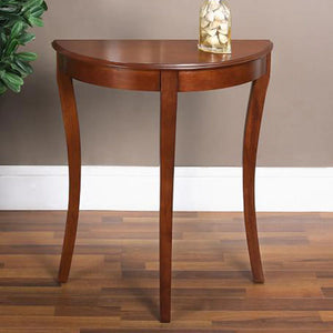 Half Moon Console Table (Cherry Finish) by All Things Cedar All Things Cedar