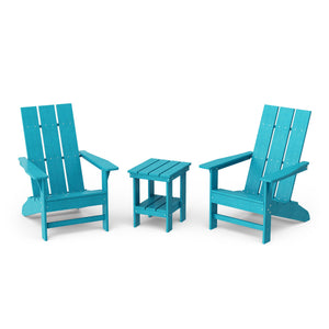 Freedom 3-Piece Modern Adirondack Set with Side Table outdoor furniture