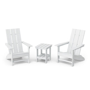 Freedom 3-Piece Modern Adirondack Set with Side Table outdoor furniture
