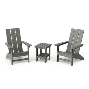 Freedom 3-Piece Modern Adirondack Set with Side Table outdoor furniture