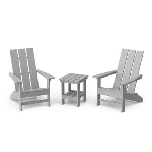 Freedom 3-Piece Modern Adirondack Set with Side Table outdoor furniture