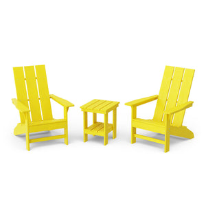 Freedom 3-Piece Modern Adirondack Set with Side Table outdoor furniture