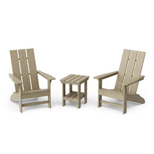 Freedom 3-Piece Modern Adirondack Set with Side Table outdoor furniture