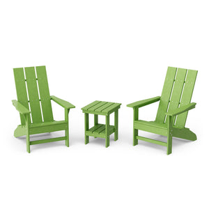 Freedom 3-Piece Modern Adirondack Set with Side Table outdoor furniture